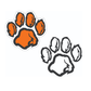 Paw Print Car Decal