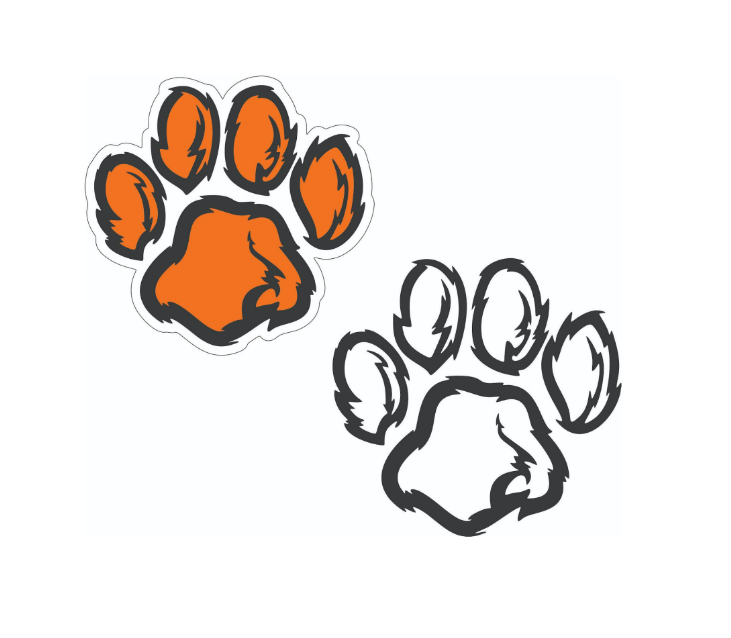 Paw Print Car Decal