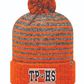 Orange Poof Ball Beanie