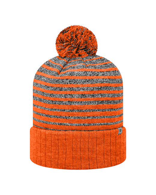 Orange Poof Ball Beanie